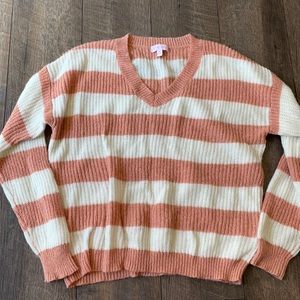 Pink lily sweater